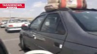 ترافیک سنگین در محور  تهران - مشهد