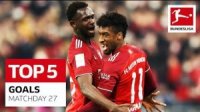 5 گل برتر هفته 27 بوندسلیگا