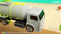 کارتون ماشین های رنگی - ماشین بزرگ - یادگیری اعداد و رنگ ها به انگلیسی