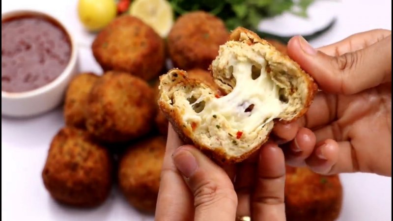طرز تهیه لقمه های مرغ پنیر